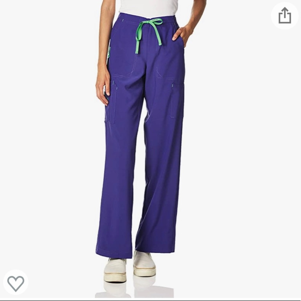 Carhartt Women's Cross-Flex Women's Utility Scrub Pant Color Grape Size XL